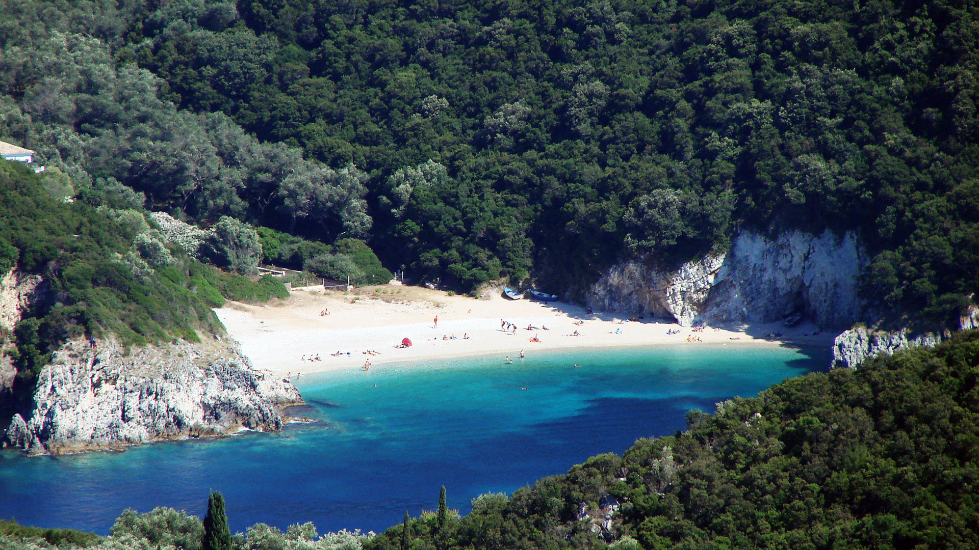 Rovinia Beach Visit Corfu